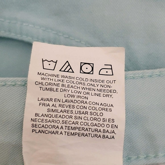 RIDERS by Lee Stretch Capris, Sz 18, Blue, Cotton/Spandex, NEW - Picture 9 of 11